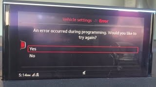 Audi won't program garage remote / beginner way to fix the error