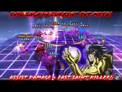 Saint Seiya: Awakening (KOTZ) - Evil Saga in Current PvP Meta! Assist High Damage Kill Fast Saint!