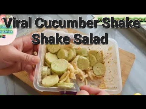 Shake Shake and Serve Viral Cucumber Shake Salad by Saba Shoaib // Shake Eat & Repeat Crunchy Salad/