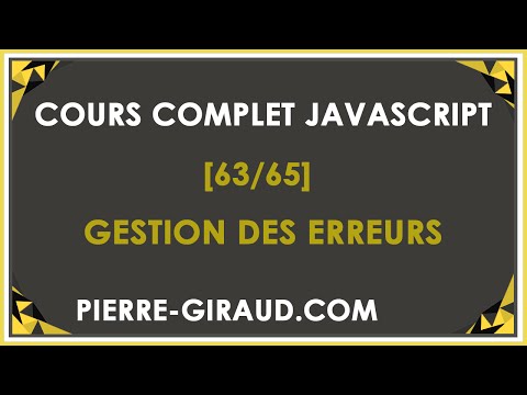 COURS COMPLET JAVASCRIPT 1 65 Présentation du cours JavaScript