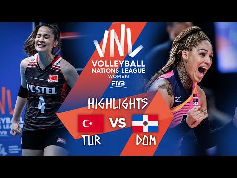 TUR vs. DOM - Highlights Week 3 | Women's VNL 2021