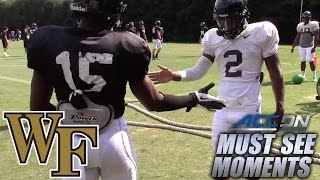 Wake Forest's Cortez Lewis Has A Handshake With Every Teammate