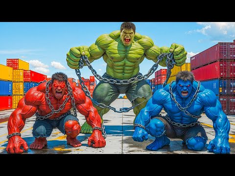 HULK vs RED HULK EPIC BATTLE! However, BLUE HULK Unexpected SAVE Changes Everything!