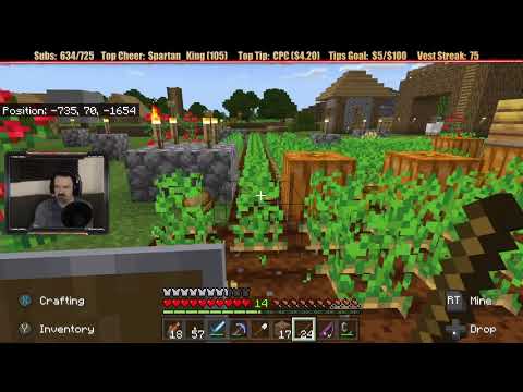 Minecraft "Chill Stream" May 11, 2020 pt1 - It's Time To Improve the Farm