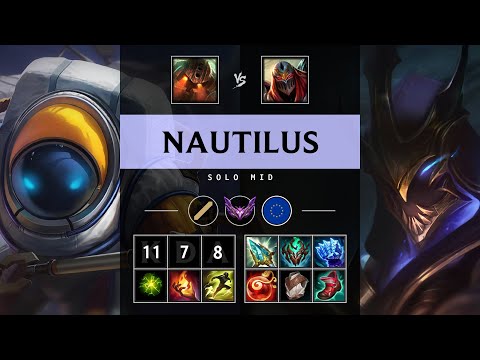 Nautilus Mid vs Zed - EUW Master Patch 25.13