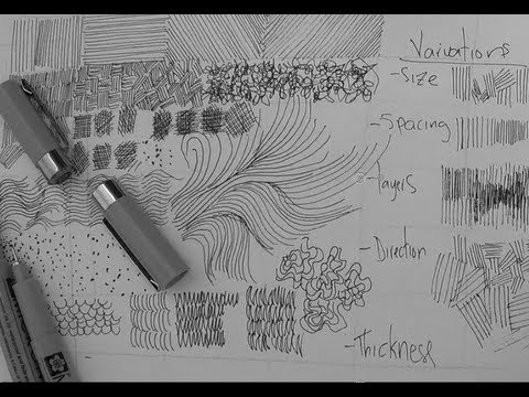 Pen Ink Drawing Tutorials | Beginners introduction to crosshatching basic strokes