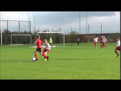 actie Floris Pronk DSO JO11-1 (21-10-2017 DSO JO11-1 vs RKDEO JO11-1  8-1)