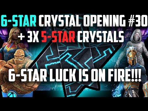 3X 5-Star & 6-Star Crystal Opening - 6-STAR LUCK IS 🔥🔥🔥 - Marvel Contest of Champions