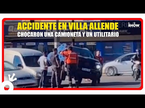 ¡IMPACTANTE! Chocaron en Villa Allende: Asi fue el accidente en Rotonda de los Pájaros