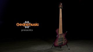 Video thumbnail for RedSub Coliseum Fanned Fret 6-String Bass, Purple Burl Burst | Gear4music demo by Gear4music Guitars