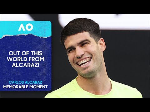Carlos Alcaraz Hits Ridiculous Passing Shot | Australian Open 2026