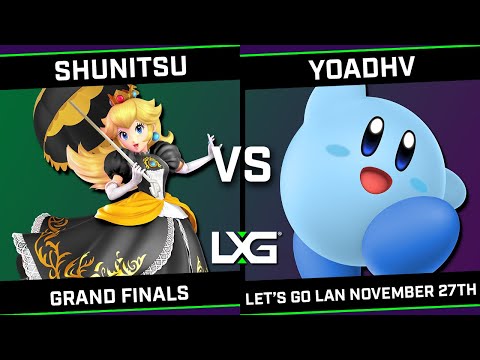 LXG Let's Go LAN November 27th - GRAND FINALS - Shunitsu (Peach) vs YoAdhv (Kirby/Bowser)
