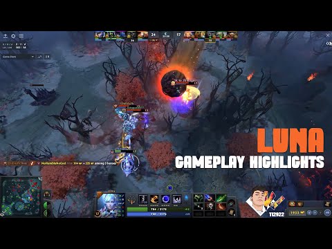Dota 2 Luna Mid Gameplay Highlights 112922 - Kiruuu