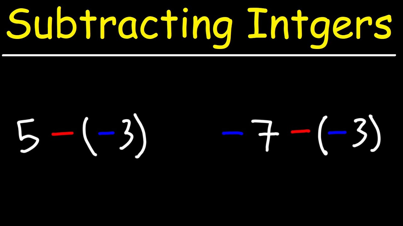 How to Subtract Positive and Negative Integers - GED Math