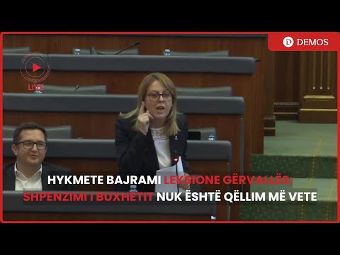 Hykmete Bajrami i replikon me leksione Donika Gërvallës: Shpenzimi i buxhetit s'është qëllim më vete