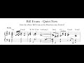 Bill Evans - Quiet Now - Piano Transcription (Sheet Music in Description)