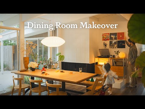 Our Dining Room Makeover｜DIY Mid-Century Modern Transformation