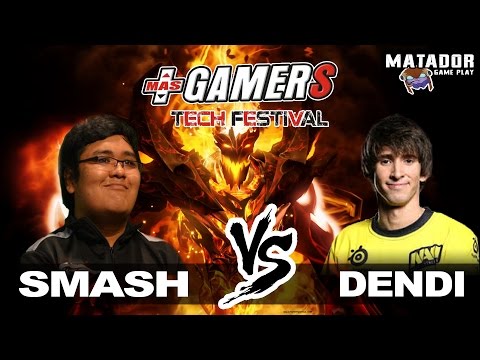 Dendi VS Smash- Primer game  (Shadow Fiend)    MasGamer Festival