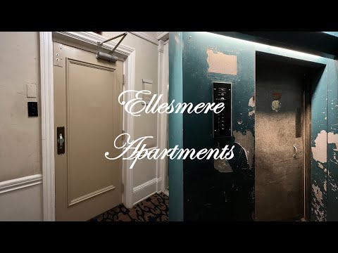 VERY FUN Harsh-Stopping Pacific Traction Service Elevator - Ellesmere Apartments - San Francisco, CA