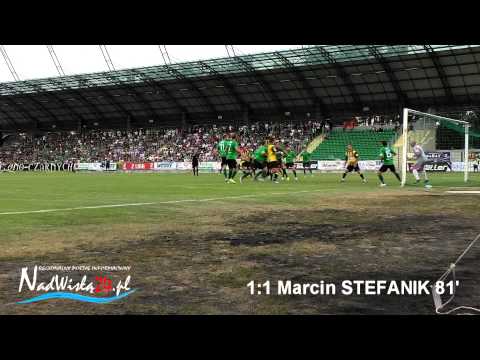 Bramka M.Stefanika (Siarka Tarnobrzeg) w derbach ze Stalą Stalowa Wola,, 16.08.2015HD