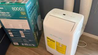 Why the Hisense Dual Hose 8000 BTU Portable AC is the best I have ever used!  It's Super Quite!!
