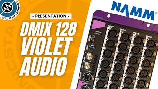 Video thumbnail for NAMM 26: Violet Audio dMIX128 Digital Matrix/Mixer by sonicstate