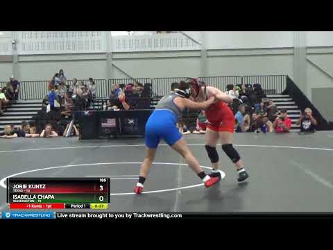 185 Lbs Round 1 (8 Team) - Jorie Kuntz, Texas Vs Isabella Chapa, Washington 3671