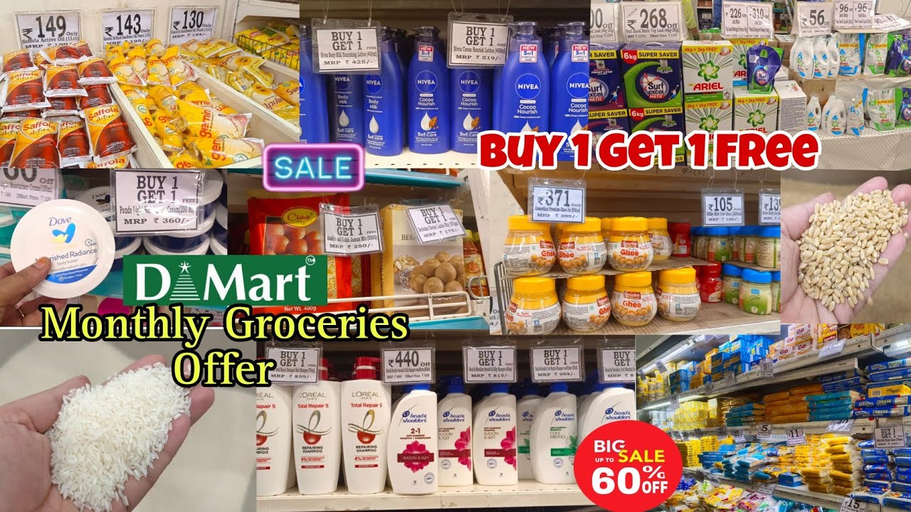 D'mart Offers on Groceries & Daily Essentials | Huge Discount in Festival Season | Buy 1 Get 1 Free