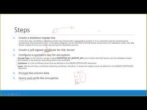 Part 17 SQL Server Administration in Amharic Language Encryption and Decryption