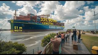 Navio GIGANTE chegando no Rio Itajaí 335,90 de Comprimento 