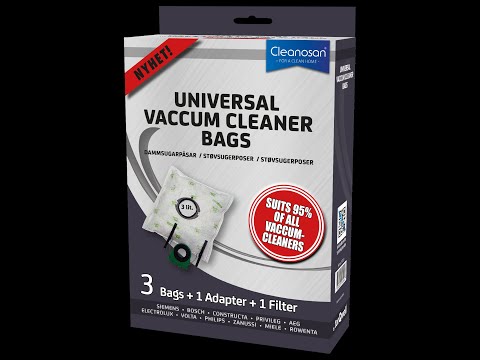 Instruktionsfilm för Montering av Cleanosan Universal Vaccum Cleaner Bags - Dammsugarpåsar