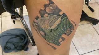 calla lily tattoo touch-up