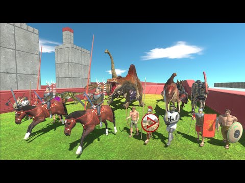 Race to eat Ancient Humans - Animal Revolt Battle Simulator