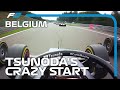 Tsunoda's Crazy Sprint Race Start | F2 2020 Belgian Grand Prix