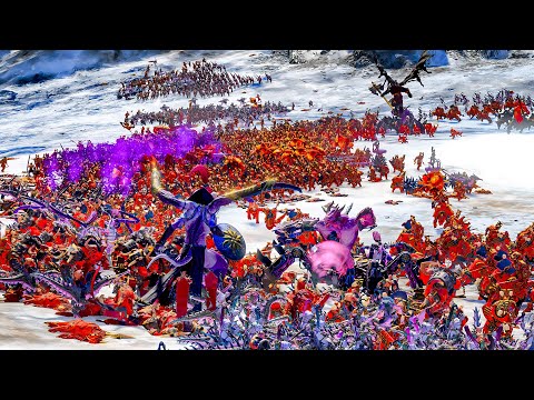 ⚔️ Total War: Warhammer Battle ⚔️ KHORNE Vs SLAANESH