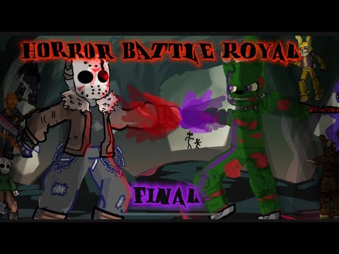 Horror characters react to horror battle royal part 3. FINAL Jason vs springtrap 