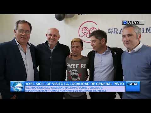 AXEL KICILLOF VISITÓ LA LOCALIDAD DE GENERAL PINTO