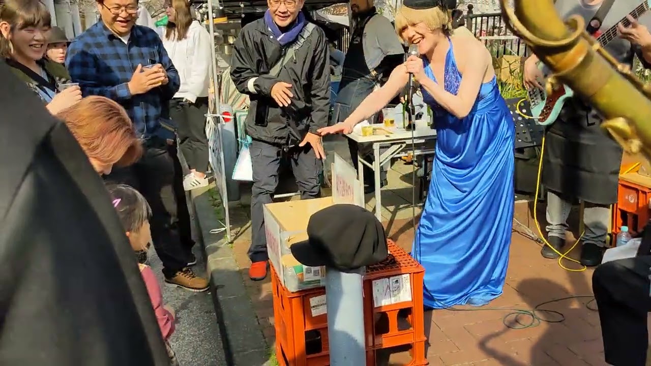 スナックニュー橘 @「黄金町Bar The Outsiders」前 3/30大岡川桜祭り