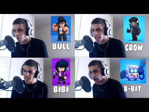ONE GUY, 27 BRAWLER VOICE IMPRESSIONS - BRAWLSTARS