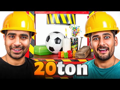 Hydraulic Press vs 20 Objects | بعضی‌هاش واقعاً شوکه‌کننده‌ست 😱
