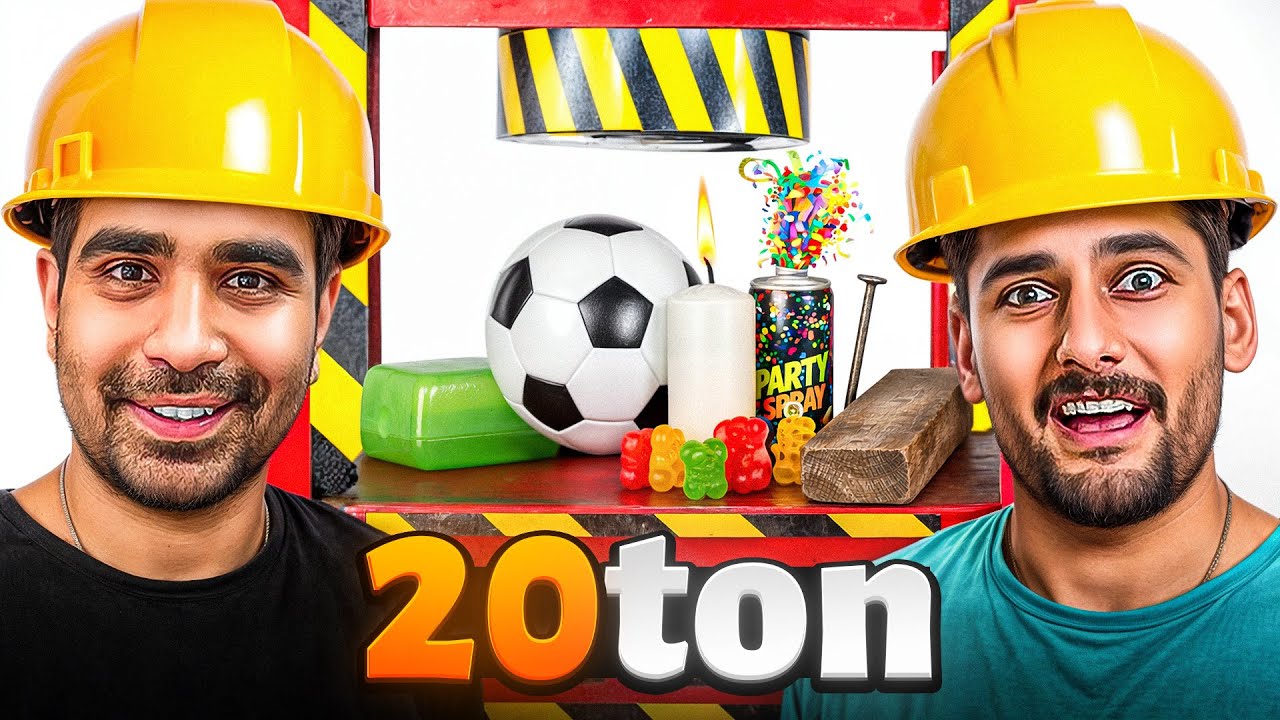 Hydraulic Press vs 20 Objects | بعضی‌هاش واقعاً شوکه‌کننده‌ست 😱