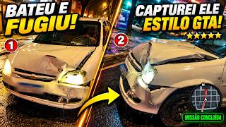 SOFRI UM ACIDENTE DE TRÂNSITO E O CARA TENTOU DAR FUGA (Fui atrás e virou GTA na vida real)