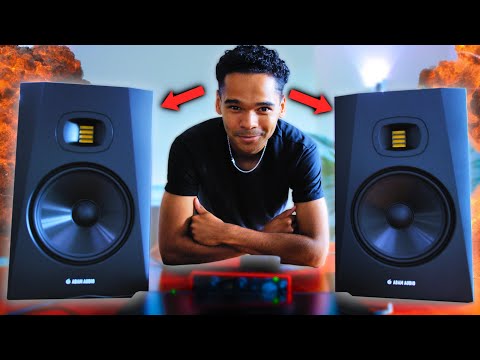 MY NEW FAVORITE STUDIO MONITORS! Making A SUPER VIBEY R&B Trap Beat On My New Studio Monitors