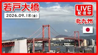 🇯🇵 LIVE｜若戸大橋（Wakato / Red Bridge）北九州｜Japan Live Camera｜2026/8/12 Night live webcam