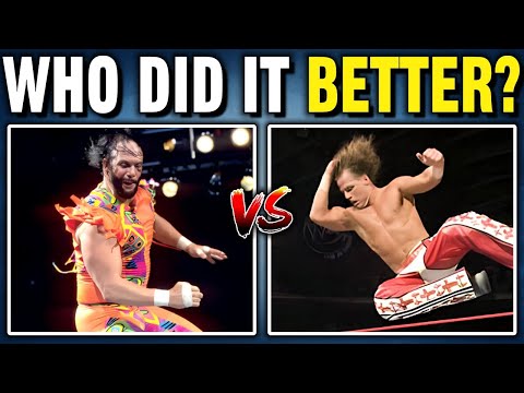 Comparing Top Rope Elbows - Randy Savage vs Shawn Michaels