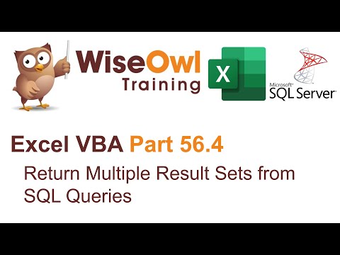 Excel VBA Introduction Part 56.4 - Return Multiple Result Sets from SQL Queries