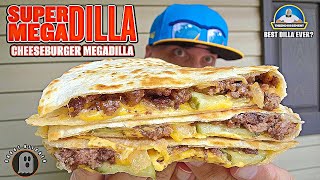 SUPER MEGA Dilla® Mega Cheeseburger Megadilla Review! 🍔🥙 | Ghost Kitchen 👻 | theendorsement