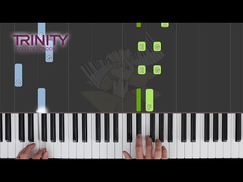 Kindergarten Blues / TRINITY Piano Initial Grade 2021-2023 / Synthesia Piano tutorial