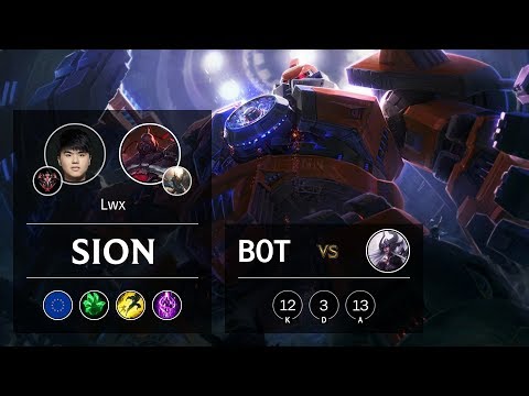 Sion Bot vs Syndra - EUW Grandmaster Patch 9.19
