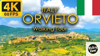 ORVIETO UMBRIA ITALY -- Walking Tour - UHD 4K 60fps with Captions (CC).